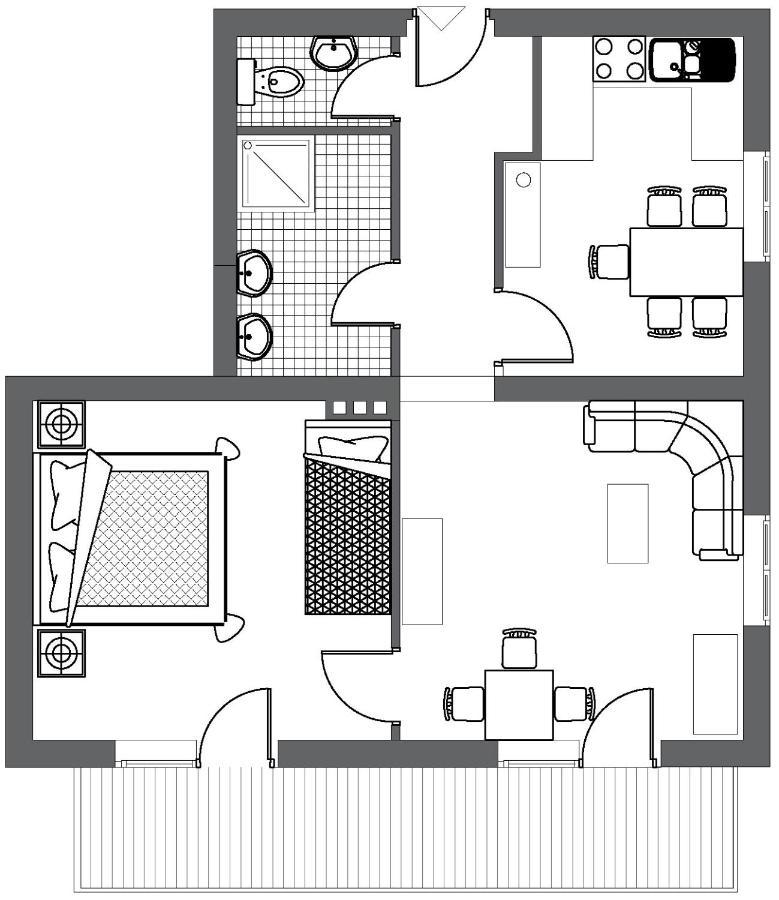 施伦斯Haus Gentli公寓 外观 照片